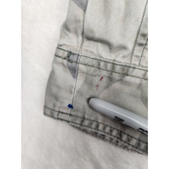 Hollister Womens Camo Utility Jacket Size Large Front Pockets & Button Detail - Picture 6 of 15